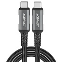 كيبل بيانات متكامل ACEFAST C1-09 من USB-C إلى USB-C لنقل الصوت والفيديو بوصلات ألمنيوم