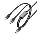 AceFast C22-02 USB-C to 2*USB-C 100W aluminum alloy charging data cable