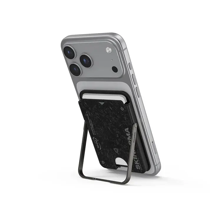 SkinArma Vektor Magnetic Card Holder With Smart Kick Stand - Onyx
