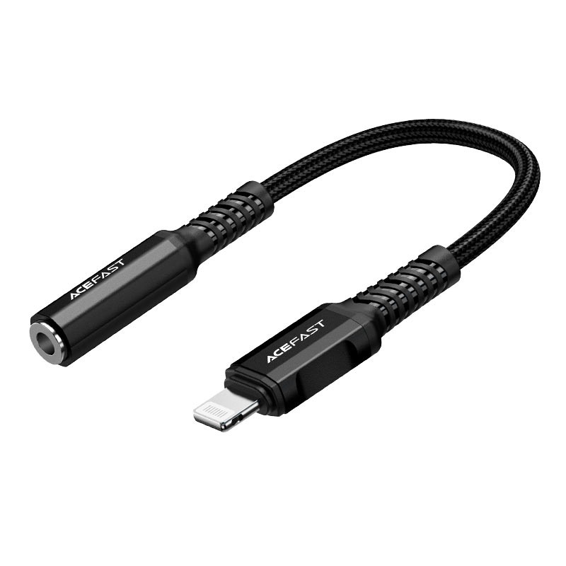 كيبل محوّل سماعات ACEFAST C1-05 من Lightning إلى 3.5 ملم ألمنيوم