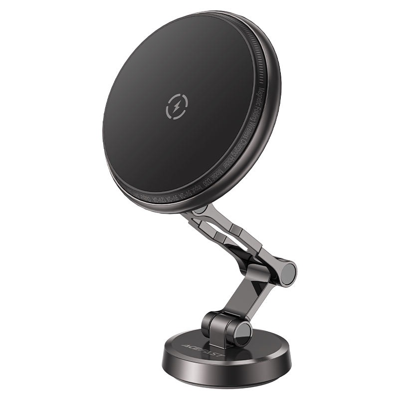 D30 magnetic folding wireless charging car holder,black