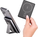 BRAVE Ultra Slim 10000mAh Magnetic Wireless Power Bank 15W With Stand, 20W Type-C