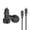 شاحن سيارة BRAVE 48W بمنفذين QC 3.0 و PD