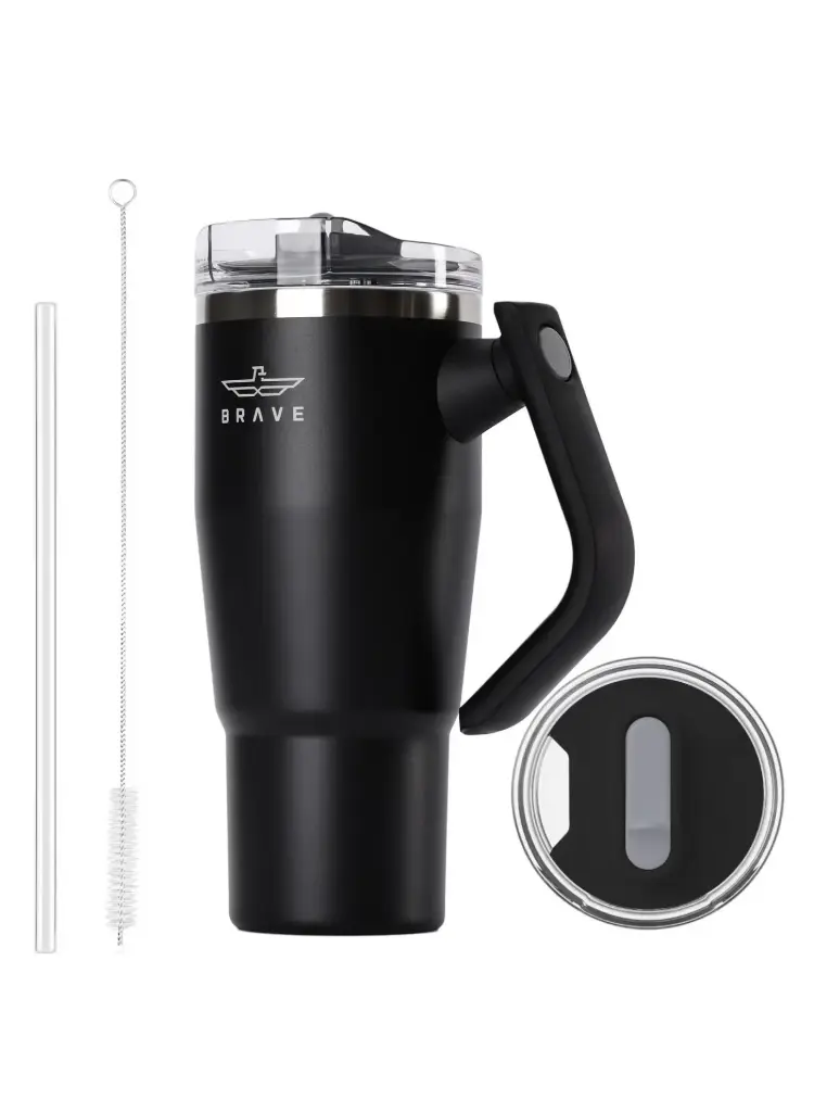 Brave Temp Guard Vacuum Insulated Travel Mug 950ml - Black