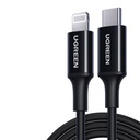 UGREEN USB-C to Lightning M/M Cable Rubber Shell 2m (Black)US171