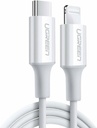 UGREEN USB-C to Lightning M/M Cable Rubber Shell 2m (White)US171