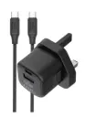 BRAVE 30W GAN FAST CHARGER WITH SMART & SAFE PROTECTION CHIP Black