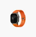  Uniq Fluo Bundle Magnetic Watch Strap With Connector for Apple Watch 40mm to 49mm - Volt Orange
