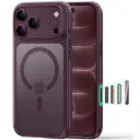 ESR iPhone 18 Pro / 17 Pro Classic Hybrid Magnetic Case (Camera Control Stash Stand) (Frosted Red)