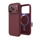 Elago iPhone 18 Pro/17 Pro Magnetic Silicone Case (Camera Control Key Included) (Burgundy)