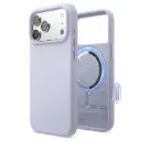 Elago iPhone 18 Pro Max/17 Pro Max Magnetic Silicone Case (Camera Control Key Included) (purple)