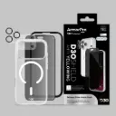 ArmorPro D3O 4-in-1 Combo with Capture Button (Privacy Screen + Camera Lens + D3O Case MagSafe + Lens Film) White for iPhone 18 Pro Max