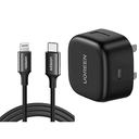 Ugreen 20W PD Fast Charger Kit for iPhone-Black