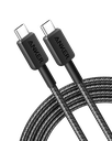 Anker 322 USB-C to USB-C Cable 60W Braided (0.9m/3ft) -Black
