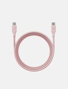 Bazic GoCharge Weave USB-C to USB-C 480Mbps 60W Cable 1.5M - Pink
