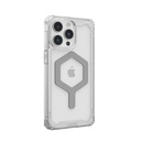uag plyo case for iphone 15 pro  ice silver